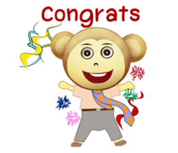 Monka and Friends (English Version) sticker #3597818