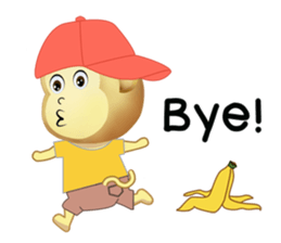 Monka and Friends (English Version) sticker #3597819