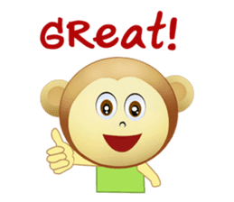 Monka and Friends (English Version) sticker #3597821