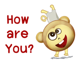 Monka and Friends (English Version) sticker #3597825