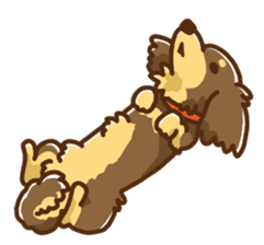miniature dachshund Tan ver. sticker #3598106