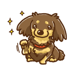 miniature dachshund Tan ver. sticker #3598107