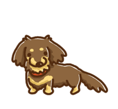miniature dachshund Tan ver. sticker #3598114