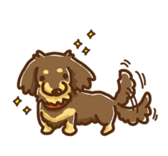 miniature dachshund Tan ver. sticker #3598115