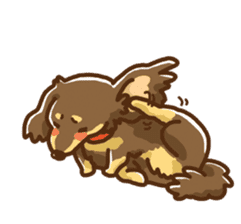miniature dachshund Tan ver. sticker #3598117