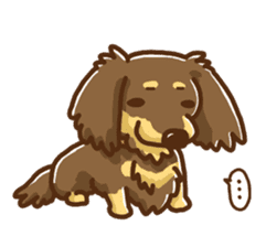miniature dachshund Tan ver. sticker #3598119