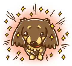 miniature dachshund Tan ver. sticker #3598124