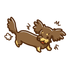 miniature dachshund Tan ver. sticker #3598131