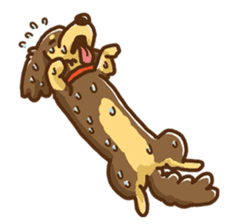 miniature dachshund Tan ver. sticker #3598134