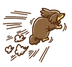 miniature dachshund Tan ver. sticker #3598138