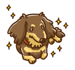 miniature dachshund Tan ver. sticker #3598142
