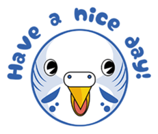 colorful budgie (English version) sticker #3598586