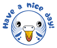 colorful budgie (English version) sticker #3598586