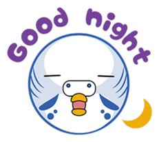 colorful budgie (English version) sticker #3598589