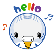 colorful budgie (English version) sticker #3598593