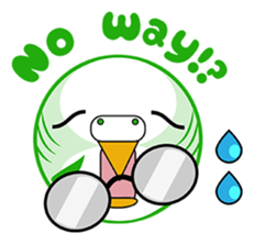 colorful budgie (English version) sticker #3598602