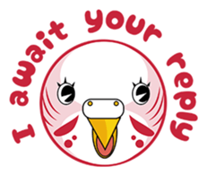 colorful budgie (English version) sticker #3598606