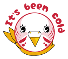 colorful budgie (English version) sticker #3598607