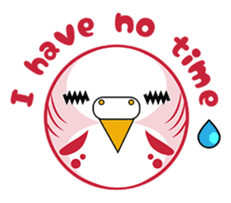 colorful budgie (English version) sticker #3598609