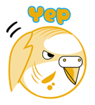 colorful budgie (English version) sticker #3598611