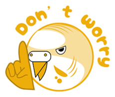 colorful budgie (English version) sticker #3598612
