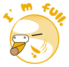 colorful budgie (English version) sticker #3598613
