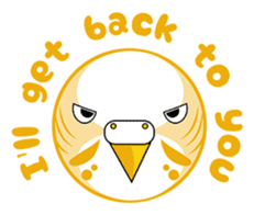 colorful budgie (English version) sticker #3598616