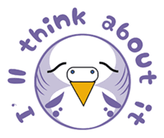 colorful budgie (English version) sticker #3598619