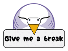 colorful budgie (English version) sticker #3598620