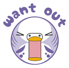 colorful budgie (English version) sticker #3598622