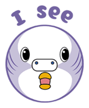 colorful budgie (English version) sticker #3598623