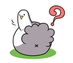 Too free pigeons sticker #3598877