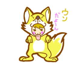 "KAWAII" Costume Zoo sticker #3598911