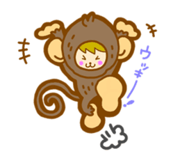 "KAWAII" Costume Zoo sticker #3598912