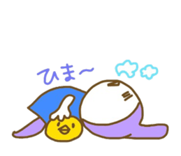 Rabbit wearing a hat sticker #3599557