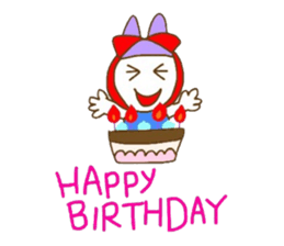 Rabbit wearing a hat sticker #3599562