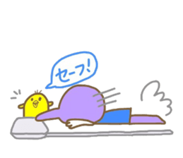 Rabbit wearing a hat sticker #3599573