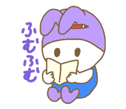Rabbit wearing a hat sticker #3599576
