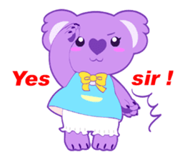 Purple Koala sticker #3599911