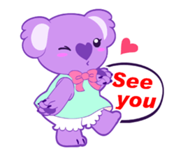 Purple Koala sticker #3599913