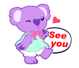 Purple Koala sticker #3599913