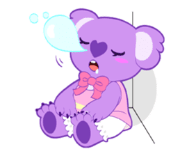 Purple Koala sticker #3599914