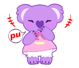 Purple Koala sticker #3599916