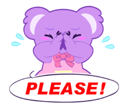 Purple Koala sticker #3599918