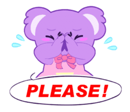 Purple Koala sticker #3599918