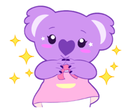 Purple Koala sticker #3599920