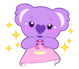 Purple Koala sticker #3599920