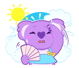 Purple Koala sticker #3599922