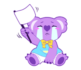 Purple Koala sticker #3599924