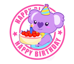 Purple Koala sticker #3599925